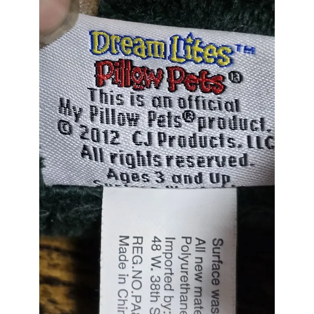 Green Bay Packers Cow Plush Pillow Pets Dream‎ Lites Working lights Without Tags